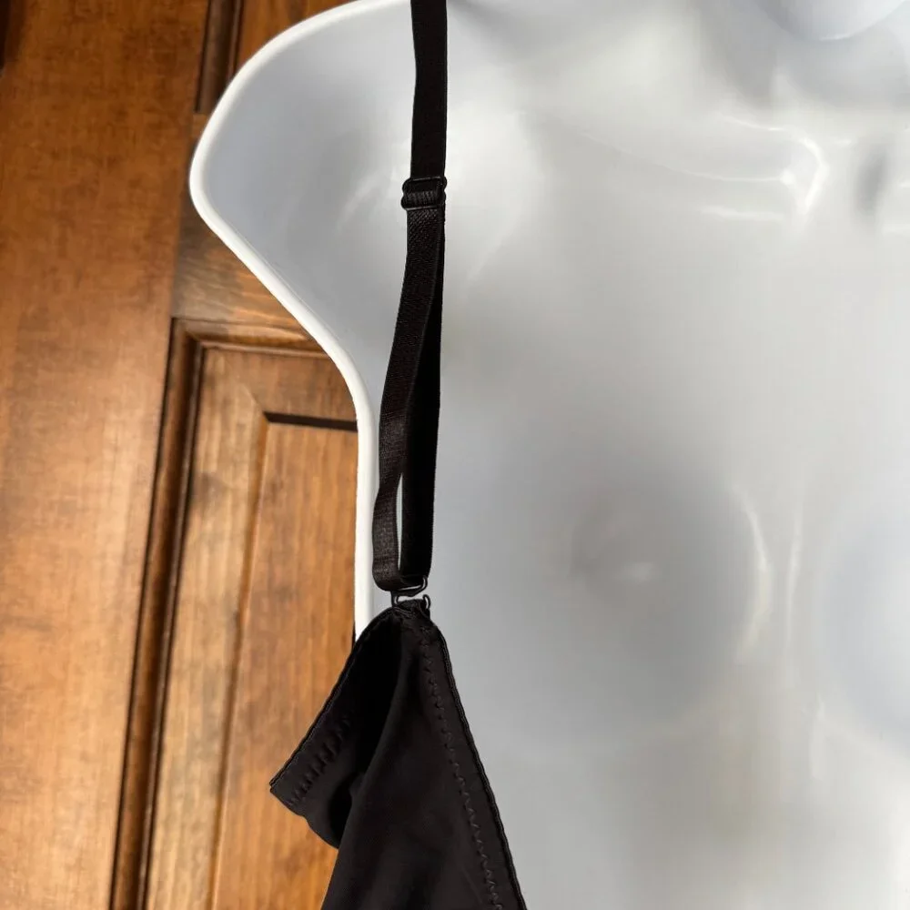 #2 Black Convertible Padded Bra w/Adjustable Spaghetti Straps X-Large
